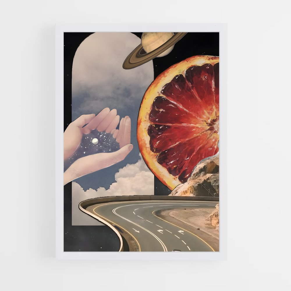 Poster La Route Fruitée – affiche Art spatial (vue 3)